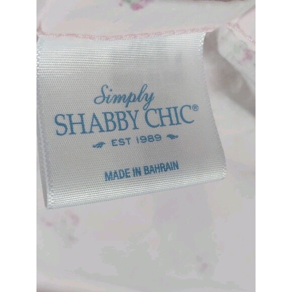 Simply Shabby Chic Queen 1 Fitted 1 Flat 2 Pillow Cases Faded Pink Floral Cotton - Picture 6 of 6